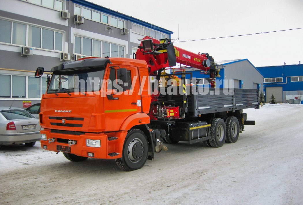 Бортовой автомобиль КАМАЗ-65115 с КМУ ИНМАН ИТ-200 - Бортовой грузовик/ Платформа, Автоманипулятор: фото 1 Бортовой автомобиль КАМАЗ-65115 с КМУ ИНМАН ИТ-200 - Бортовой грузовик/ Платформа, Автоманипулятор: фото 1