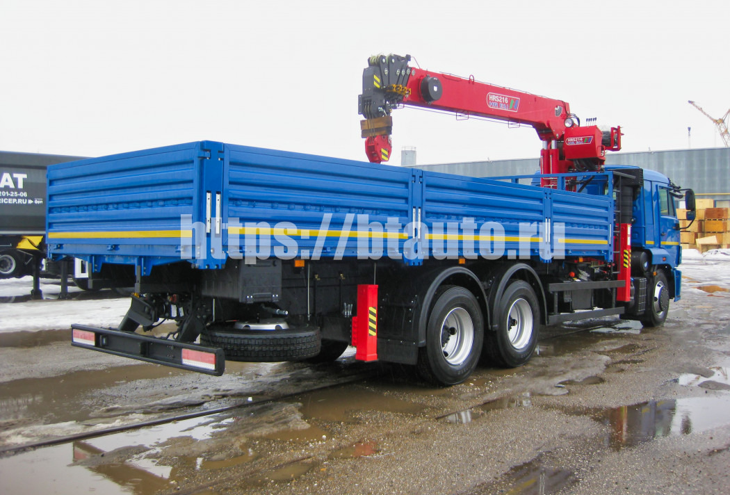 Бортовой грузовик/ Платформа, Автоманипулятор Бортовой автомобиль КАМАЗ-65117 с КМУ HORYONG HRS 216: фото 6