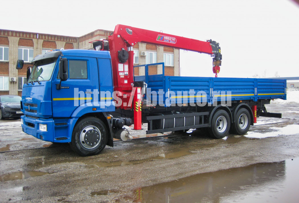 Бортовой автомобиль КАМАЗ-65117 с КМУ HORYONG HRS 216 - Бортовой грузовик/ Платформа, Автоманипулятор: фото 1 Бортовой автомобиль КАМАЗ-65117 с КМУ HORYONG HRS 216 - Бортовой грузовик/ Платформа, Автоманипулятор: фото 1