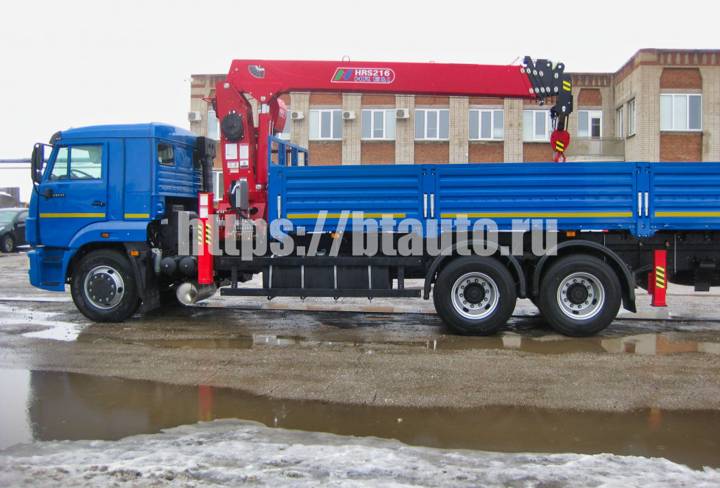 Бортовой автомобиль КАМАЗ-65117 с КМУ HORYONG HRS 216 - Бортовой грузовик/ Платформа, Автоманипулятор: фото 2 Бортовой автомобиль КАМАЗ-65117 с КМУ HORYONG HRS 216 - Бортовой грузовик/ Платформа, Автоманипулятор: фото 2