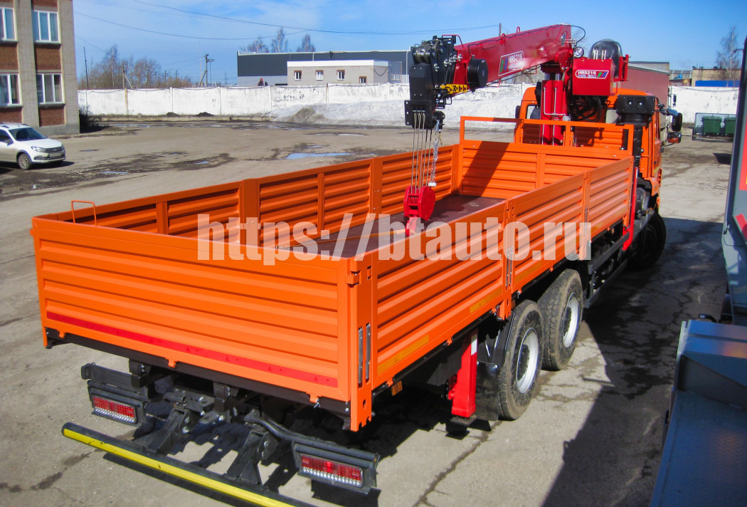 Бортовой автомобиль КАМАЗ-6520 с КМУ HORYONG HRS 216 - Бортовой грузовик/ Платформа, Автоманипулятор: фото 5 Бортовой автомобиль КАМАЗ-6520 с КМУ HORYONG HRS 216 - Бортовой грузовик/ Платформа, Автоманипулятор: фото 5