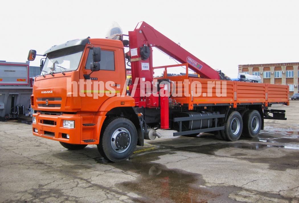Бортовой автомобиль КАМАЗ-6520 с КМУ HORYONG HRS 216 - Бортовой грузовик/ Платформа, Автоманипулятор: фото 2 Бортовой автомобиль КАМАЗ-6520 с КМУ HORYONG HRS 216 - Бортовой грузовик/ Платформа, Автоманипулятор: фото 2