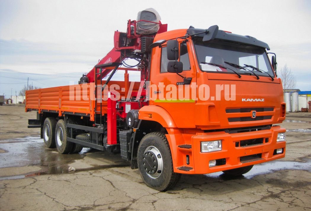 Бортовой автомобиль КАМАЗ-6520 с КМУ HORYONG HRS 216 - Бортовой грузовик/ Платформа, Автоманипулятор: фото 1 Бортовой автомобиль КАМАЗ-6520 с КМУ HORYONG HRS 216 - Бортовой грузовик/ Платформа, Автоманипулятор: фото 1