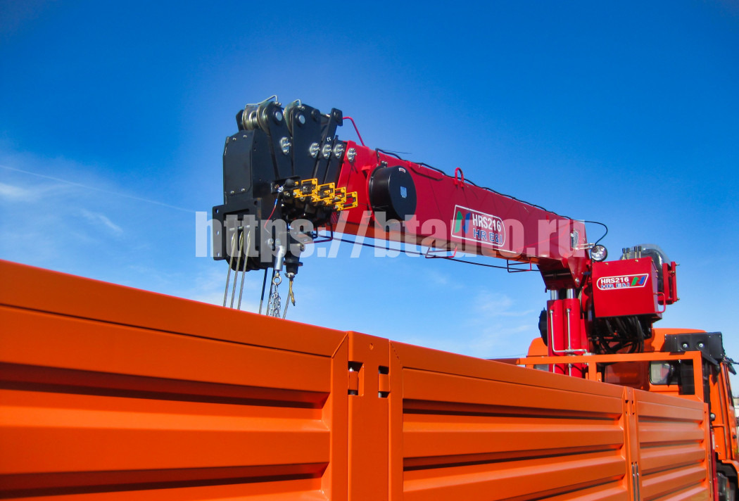 Бортовой грузовик/ Платформа, Автоманипулятор Бортовой автомобиль КАМАЗ-6520 с КМУ HORYONG HRS 216: фото 6