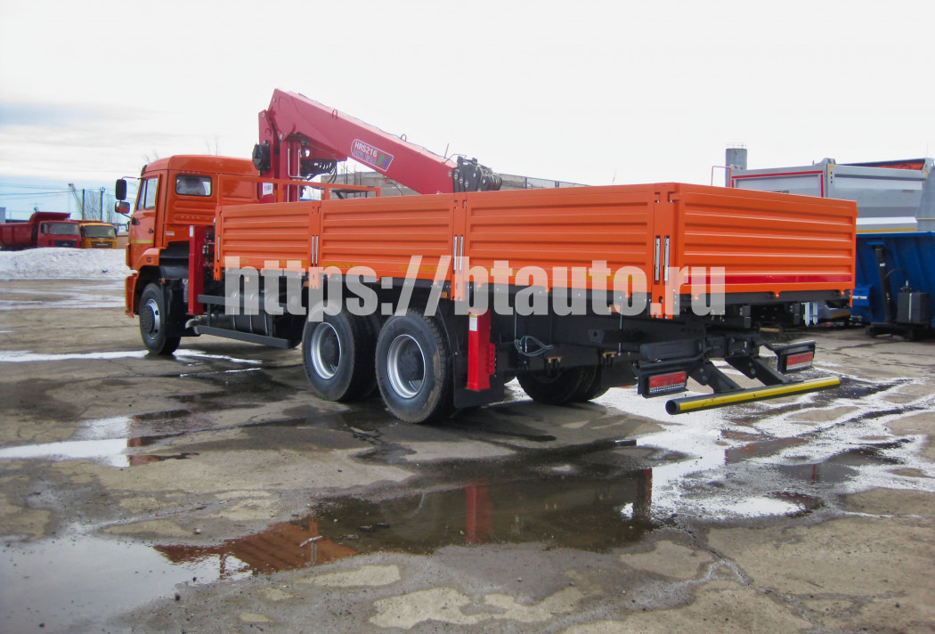 Бортовой автомобиль КАМАЗ-6520 с КМУ HORYONG HRS 216 - Бортовой грузовик/ Платформа, Автоманипулятор: фото 3 Бортовой автомобиль КАМАЗ-6520 с КМУ HORYONG HRS 216 - Бортовой грузовик/ Платформа, Автоманипулятор: фото 3