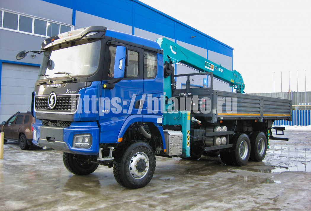 Бортовой грузовик/ Платформа, Автоманипулятор Бортовой автомобиль на шасси SHACMAN SX32586V384 с КМУ HKTC-8026S: фото 9