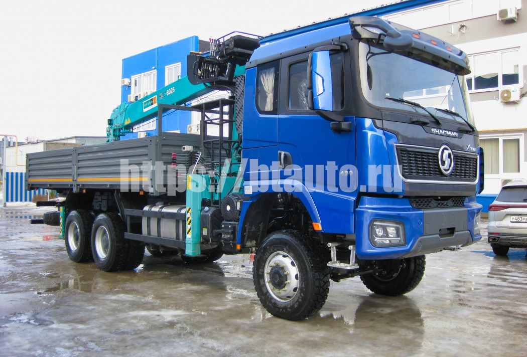 Бортовой автомобиль на шасси SHACMAN SX32586V384 с КМУ HKTC-8026S - Бортовой грузовик/ Платформа, Автоманипулятор: фото 1 Бортовой автомобиль на шасси SHACMAN SX32586V384 с КМУ HKTC-8026S - Бортовой грузовик/ Платформа, Автоманипулятор: фото 1