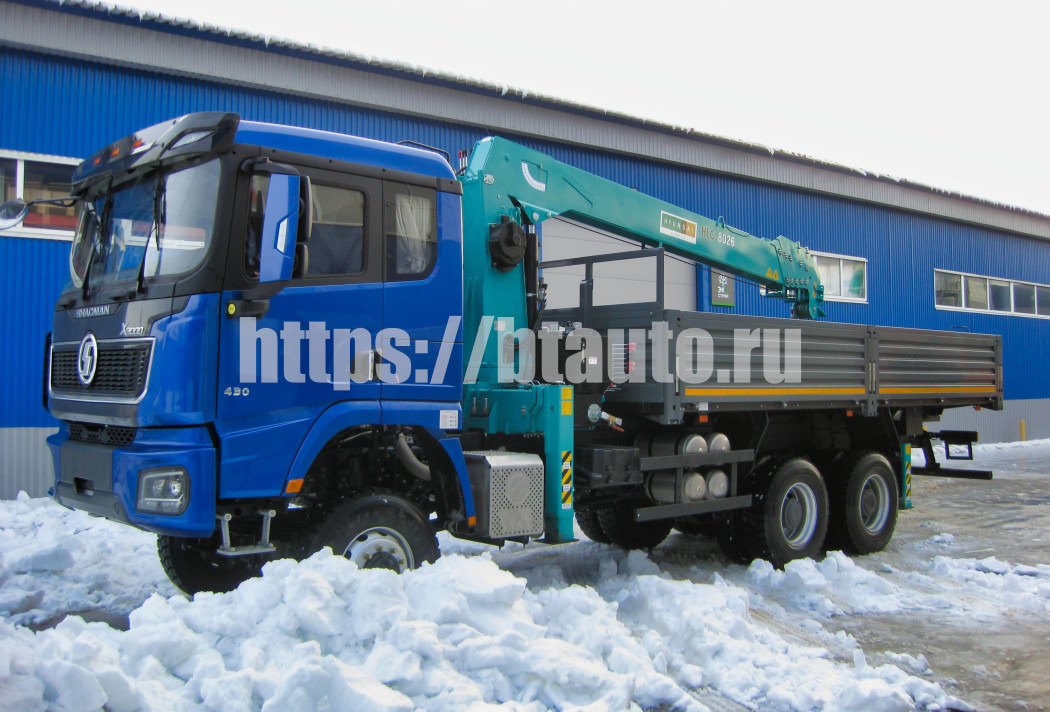 Бортовой грузовик/ Платформа, Автоманипулятор Бортовой автомобиль на шасси SHACMAN SX32586V384 с КМУ HKTC-8026S: фото 12