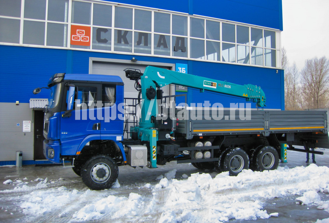 Бортовой грузовик/ Платформа, Автоманипулятор Бортовой автомобиль на шасси SHACMAN SX32586V384 с КМУ HKTC-8026S: фото 14