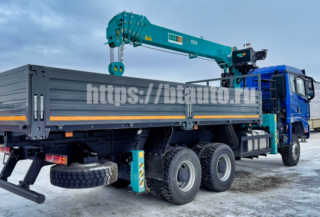 Бортовой грузовик/ Платформа, Автоманипулятор Бортовой автомобиль на шасси SHACMAN SX32586V384 с КМУ HKTC-8026S: фото 6