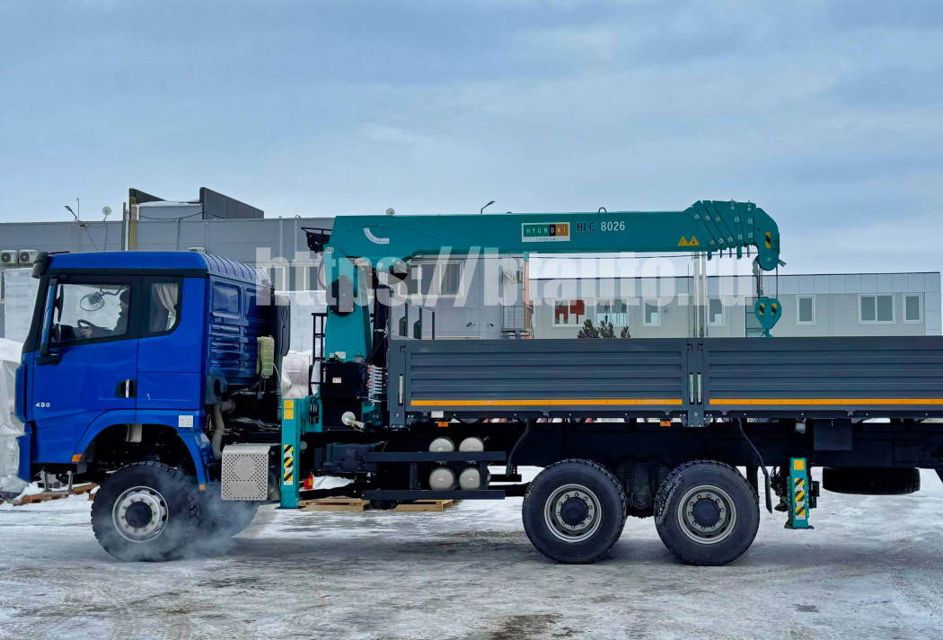 Бортовой грузовик/ Платформа, Автоманипулятор Бортовой автомобиль на шасси SHACMAN SX32586V384 с КМУ HKTC-8026S: фото 8