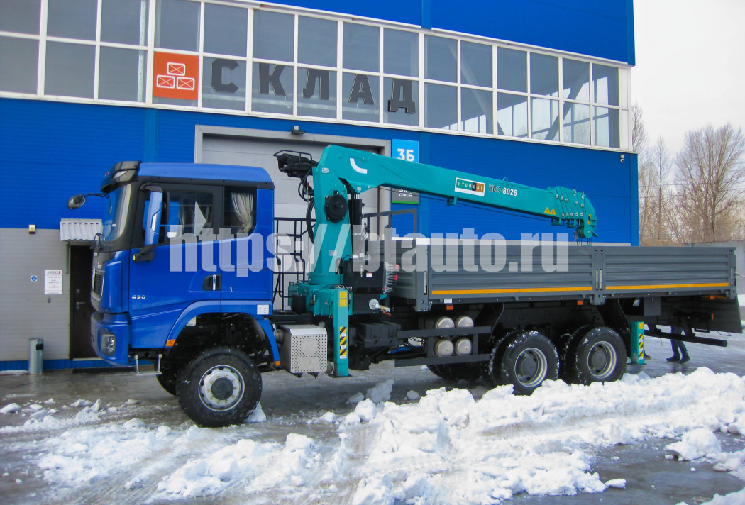 Бортовой грузовик/ Платформа, Автоманипулятор Бортовой автомобиль на шасси SHACMAN SX32586V384 с КМУ HKTC-8026S: фото 15