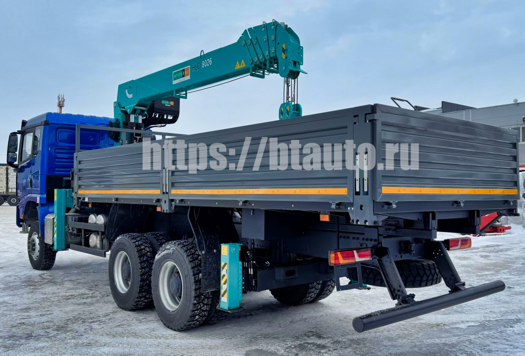 Бортовой грузовик/ Платформа, Автоманипулятор Бортовой автомобиль на шасси SHACMAN SX32586V384 с КМУ HKTC-8026S: фото 7