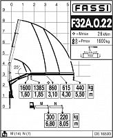 Гидравлический кран-манипулятор Fassi F32A.0.22 - Кран-манипулятор: фото 2 Гидравлический кран-манипулятор Fassi F32A.0.22 - Кран-манипулятор: фото 2