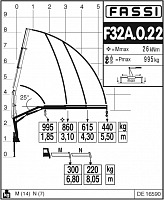 Гидравлический кран-манипулятор Fassi F32A.0.22 - Кран-манипулятор: фото 3 Гидравлический кран-манипулятор Fassi F32A.0.22 - Кран-манипулятор: фото 3