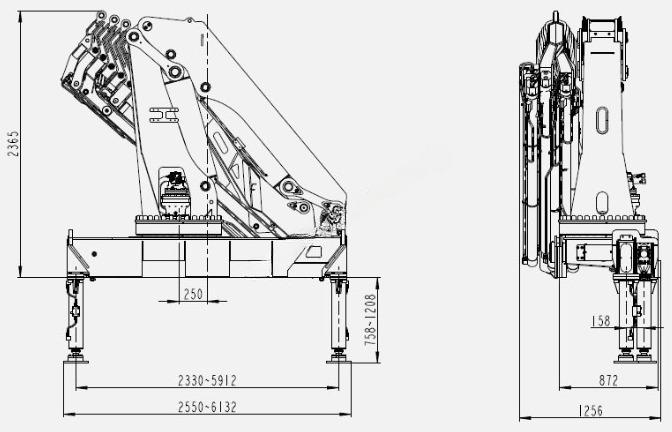 Гидравлический кран манипулятор SUNHUNK K 328-4 - Кран-манипулятор: фото 2 Гидравлический кран манипулятор SUNHUNK K 328-4 - Кран-манипулятор: фото 2