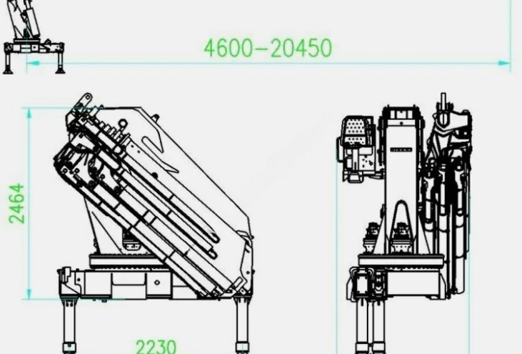 Гидравлический кран манипулятор SUNHUNK K 728-8 - Кран-манипулятор: фото 2 Гидравлический кран манипулятор SUNHUNK K 728-8 - Кран-манипулятор: фото 2
