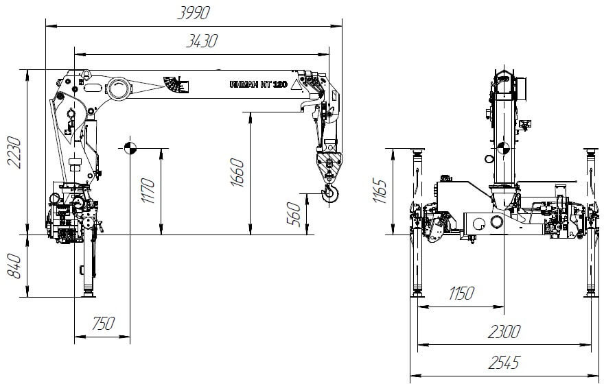 Тросовый кран-манипулятор ИТ 120 - Кран-манипулятор: фото 4 Тросовый кран-манипулятор ИТ 120 - Кран-манипулятор: фото 4