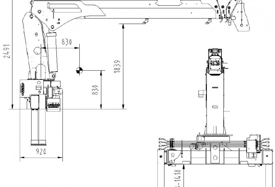 Тросовый кран манипулятор SUNHUNK S1254 - Кран-манипулятор: фото 2 Тросовый кран манипулятор SUNHUNK S1254 - Кран-манипулятор: фото 2