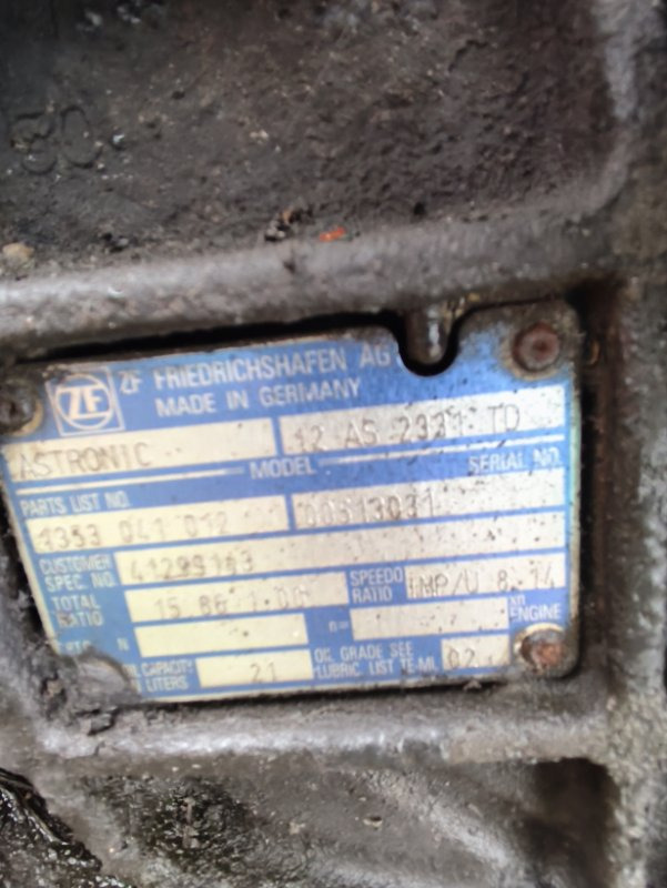 АКПП DAF 12AS2331TD 1353041012 - Коробка передач: фото 5 АКПП DAF 12AS2331TD 1353041012 - Коробка передач: фото 5