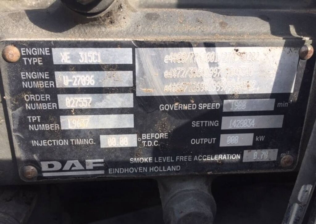 DAF - Двигатель: фото 3 DAF - Двигатель: фото 3