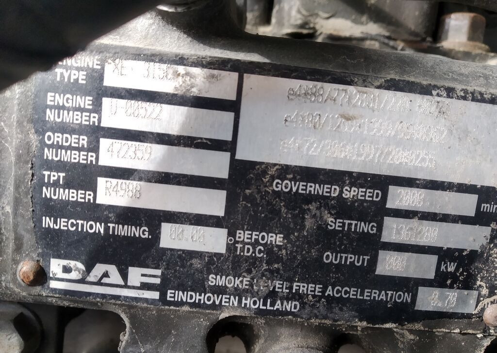 DAF - Двигатель: фото 2 DAF - Двигатель: фото 2