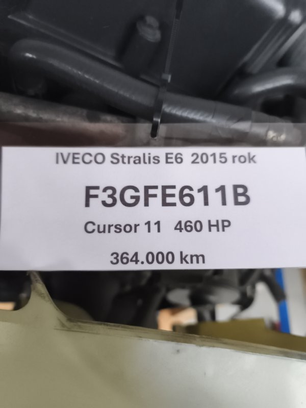 Двигатель Двигатель IVECO Cursor 11 2015 F3GFE611BC052 STRALIS F3GFE611B: фото 6