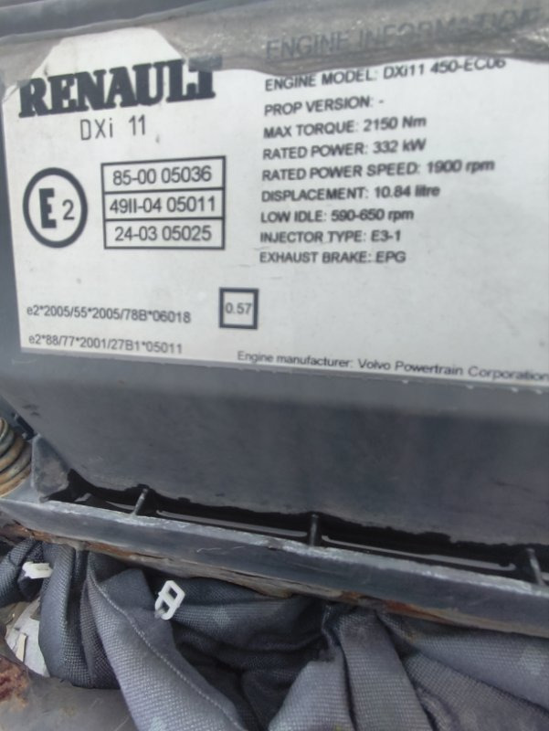 Двигатель Двигатель RENAULT 2005 DXI11450 PREMIUM DXI11450: фото 6