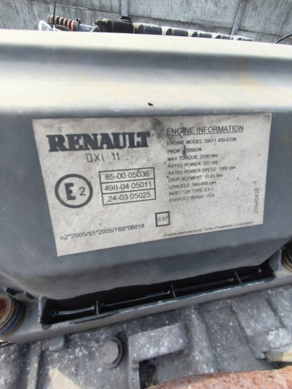 Двигатель Двигатель RENAULT 2005 DXI11450 PREMIUM DXI11450: фото 6