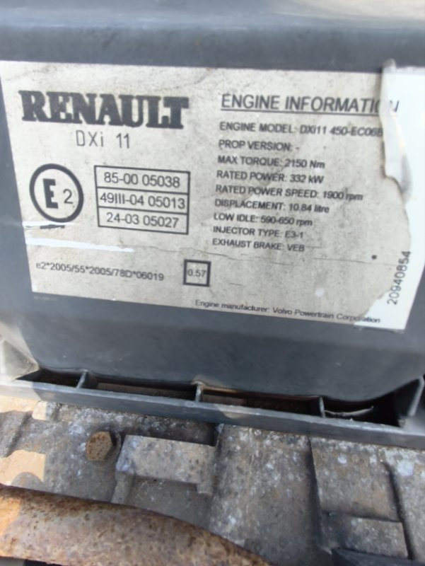 Двигатель Двигатель RENAULT 2005 DXI11450 PREMIUM DXI11450: фото 7