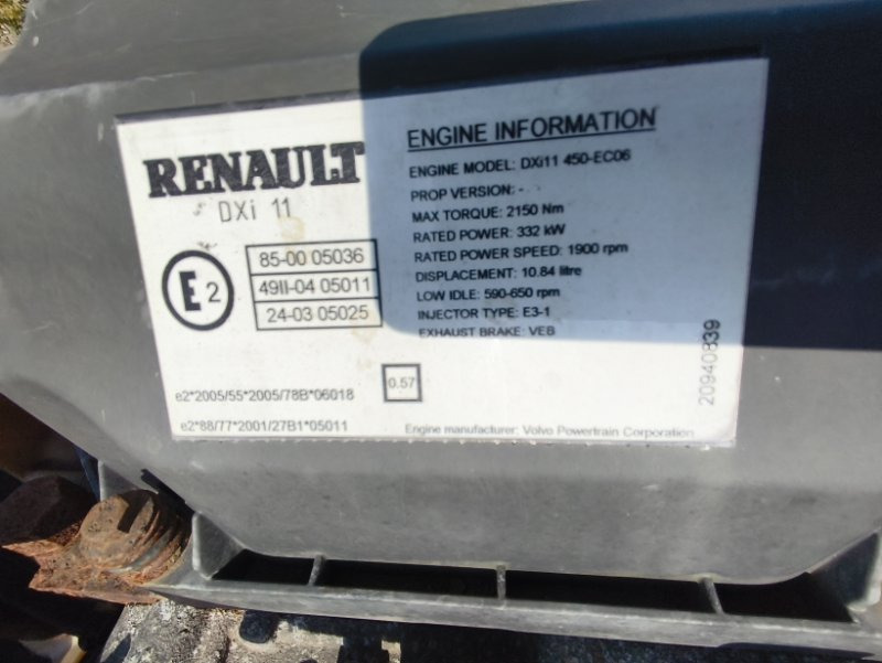 Двигатель Двигатель RENAULT 2007 B03191313 PREMIUM DXI11450: фото 8