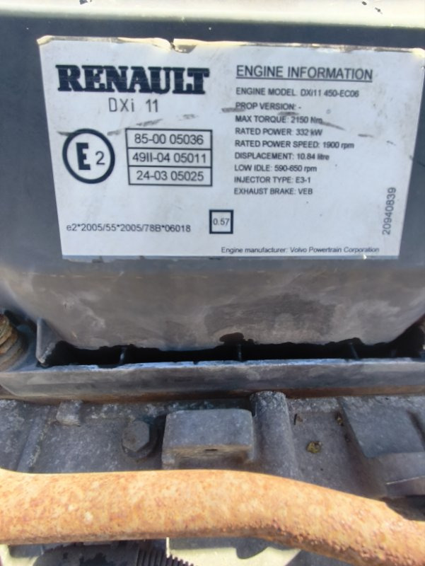 Двигатель Двигатель RENAULT 2007 DXI11450 PREMIUM DXI11450: фото 6 Двигатель Двигатель RENAULT 2007 DXI11450 PREMIUM DXI11450: фото 6