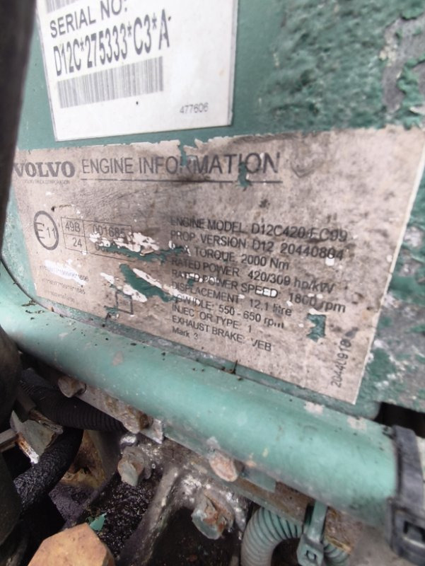 Двигатель Двигатель VOLVO 1999 D12C420 FH12 D12C420: фото 8 Двигатель Двигатель VOLVO 1999 D12C420 FH12 D12C420: фото 8