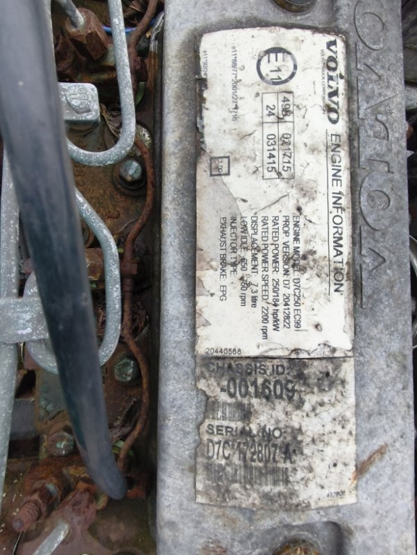 Двигатель Двигатель VOLVO 2005 D7250 FL D7C250: фото 6