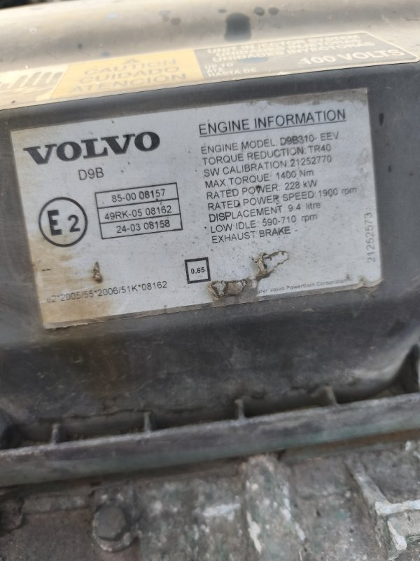 Двигатель Двигатель VOLVO 2006 D9B310 FM9 D9B310: фото 7