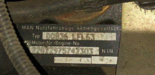 MAN LE - Двигатель: фото 5 MAN LE - Двигатель: фото 5