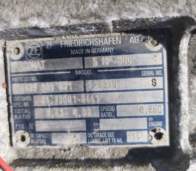 МКПП 5HP500 4139003631 - Коробка передач: фото 2 МКПП 5HP500 4139003631 - Коробка передач: фото 2