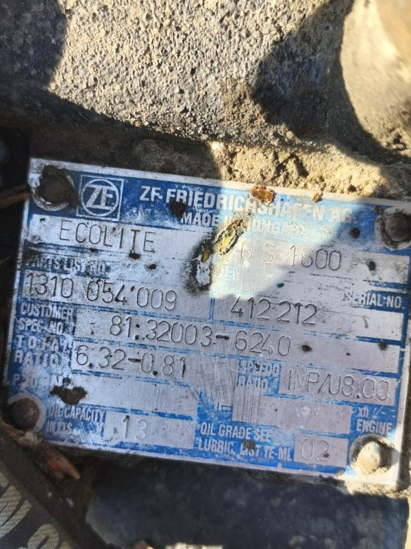 МКПП 6S1600 1310054009 - Коробка передач: фото 4 МКПП 6S1600 1310054009 - Коробка передач: фото 4