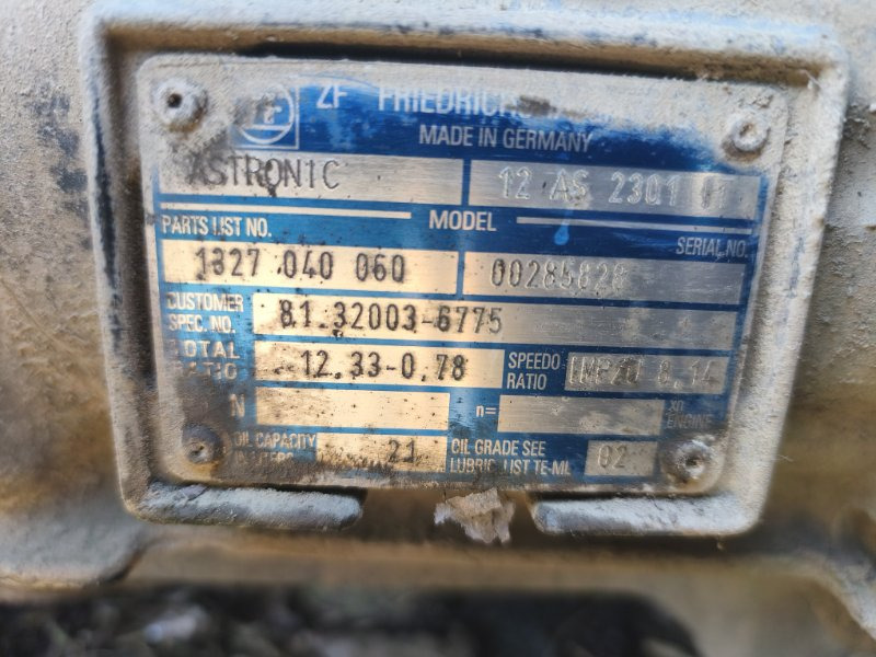 Коробка передач МКПП MAN 12AS2301IT 1327040060: фото 6 Коробка передач МКПП MAN 12AS2301IT 1327040060: фото 6