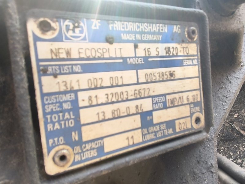 Коробка передач МКПП MAN 16S1820TO 1341002001: фото 6