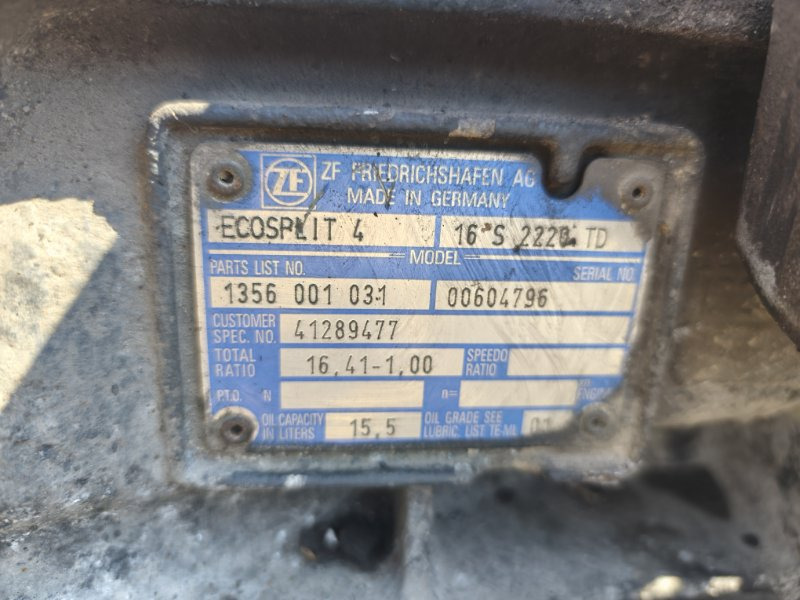 МКПП MAN 16S2220 TD 1356001031 - Коробка передач: фото 4 МКПП MAN 16S2220 TD 1356001031 - Коробка передач: фото 4