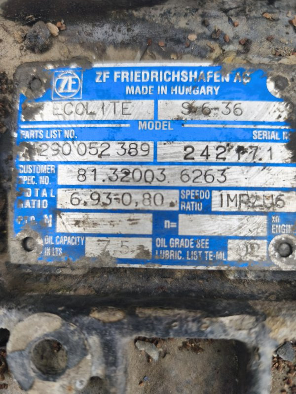 Коробка передач МКПП MAN S 6-36 2001 1290052389 D0826: фото 6 Коробка передач МКПП MAN S 6-36 2001 1290052389 D0826: фото 6