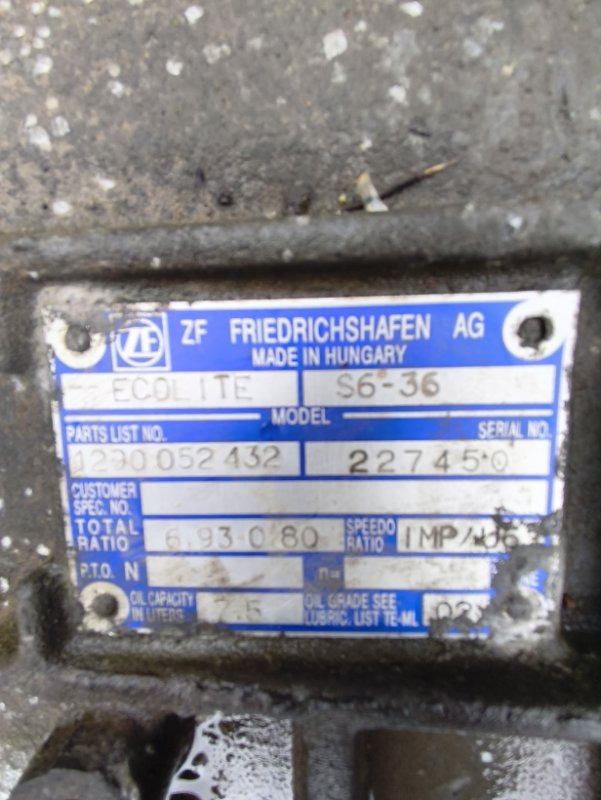 Коробка передач МКПП MAN S6-36 2001 1290052432 D0826: фото 6 Коробка передач МКПП MAN S6-36 2001 1290052432 D0826: фото 6