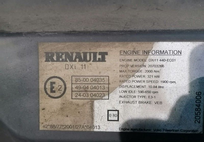 Renault Midliner - Двигатель: фото 3 Renault Midliner - Двигатель: фото 3