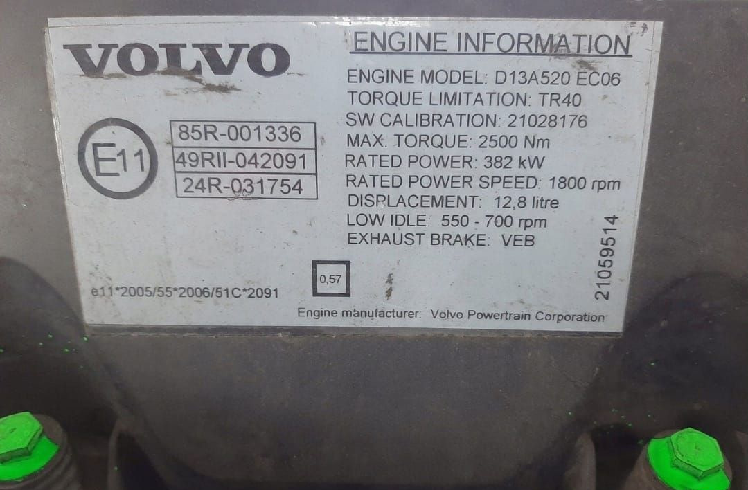 Двигатель Volvo FH: фото 9 Двигатель Volvo FH: фото 9