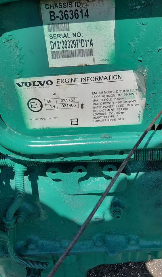 Двигатель Volvo FH: фото 7 Двигатель Volvo FH: фото 7