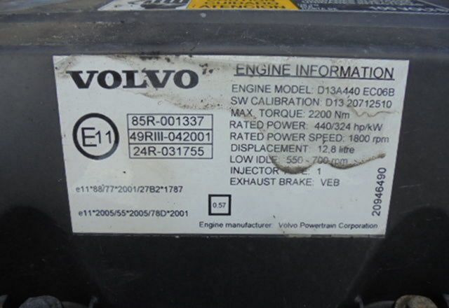 Volvo FM - Двигатель: фото 5 Volvo FM - Двигатель: фото 5