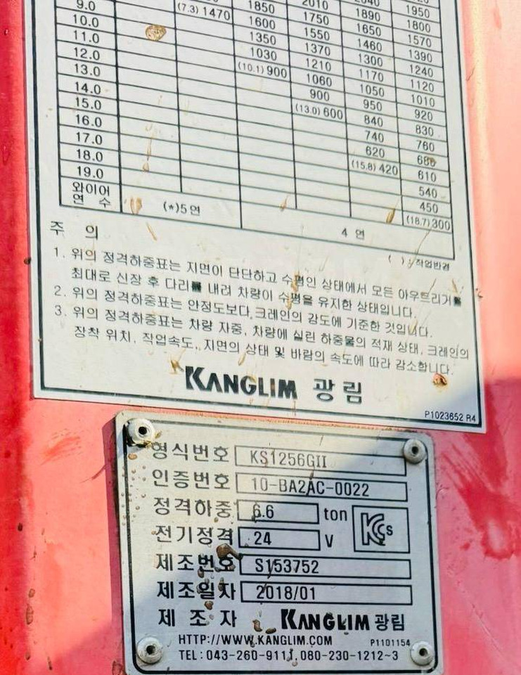 Кран-манипулятор Кран-манипуляторную установку Kanglim KS-1256 продаю. В наличии: фото 8 Кран-манипулятор Кран-манипуляторную установку Kanglim KS-1256 продаю. В наличии: фото 8