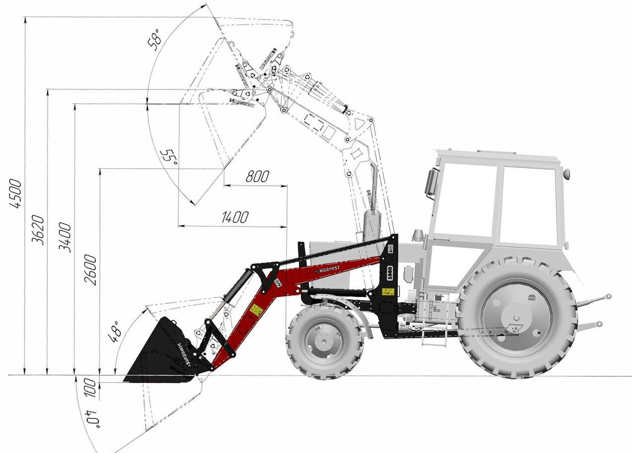 Кормилец 1000 - Фронтальный погрузчик для трактора: фото 3 Кормилец 1000 - Фронтальный погрузчик для трактора: фото 3