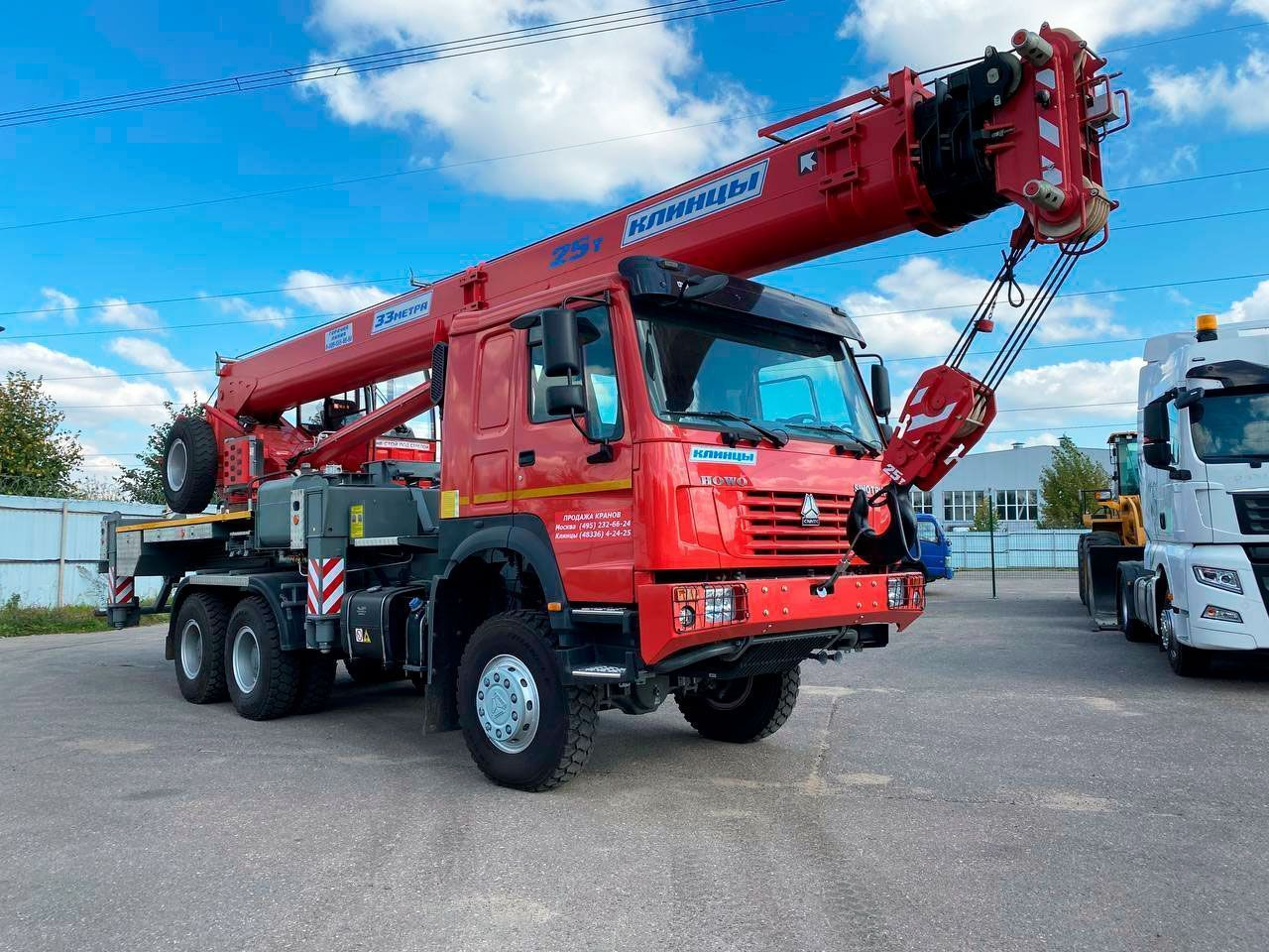 Новый Автокран Автокран КЛИНЦЫ на шасси HOWO 6x6 полный привод: фото 6